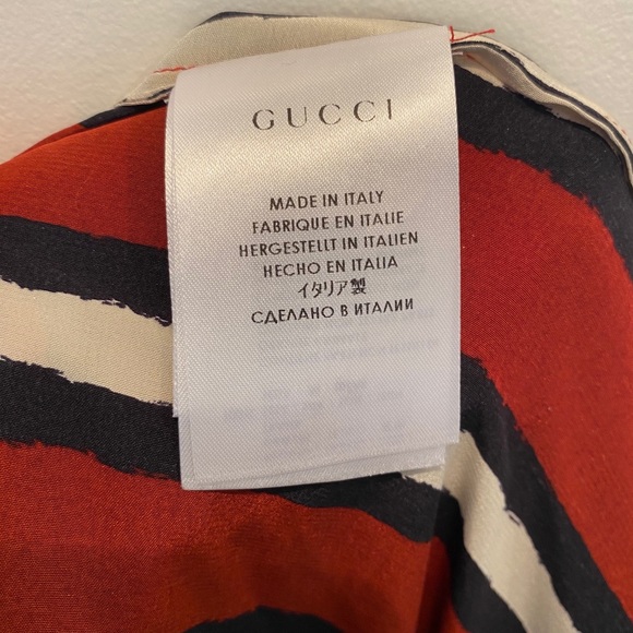 GUCCI 100% SILK STRIPED BLOUSE 😍 - Picture 8 of 9